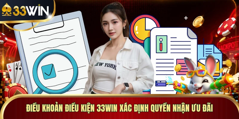 Điều khoản điều kiện 33WIN xác định quyền nhận ưu đãi